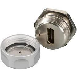 EFB Elektronik GmbH HDMI2.0 IP67 Durchführungskupplung,Type A Buchse / Type A Buchse, Service Port, Videokabel, Schwarz