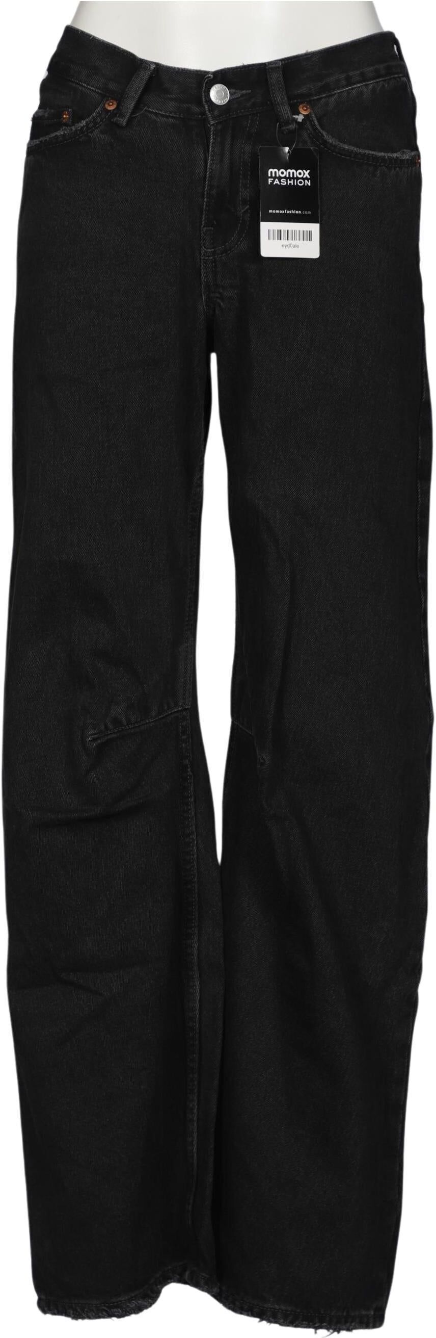 Weekday Damen Jeans, Schwarz, Gr. W27, Baumwolle - Second Hand