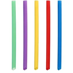 Starpak 1200 Mehrweg-Bubble Tea Halme PP Ø 12 mm · 20 cm farbig sortiert einseitig spitz