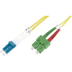 DIGI 292SCA3LC01 - LWL Patchkabel, Duplex, SC/APC / LC, OS2, 1 m