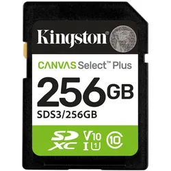 Kingston Canvas Select Plus - Flash-Speicherkarte - 256 GB