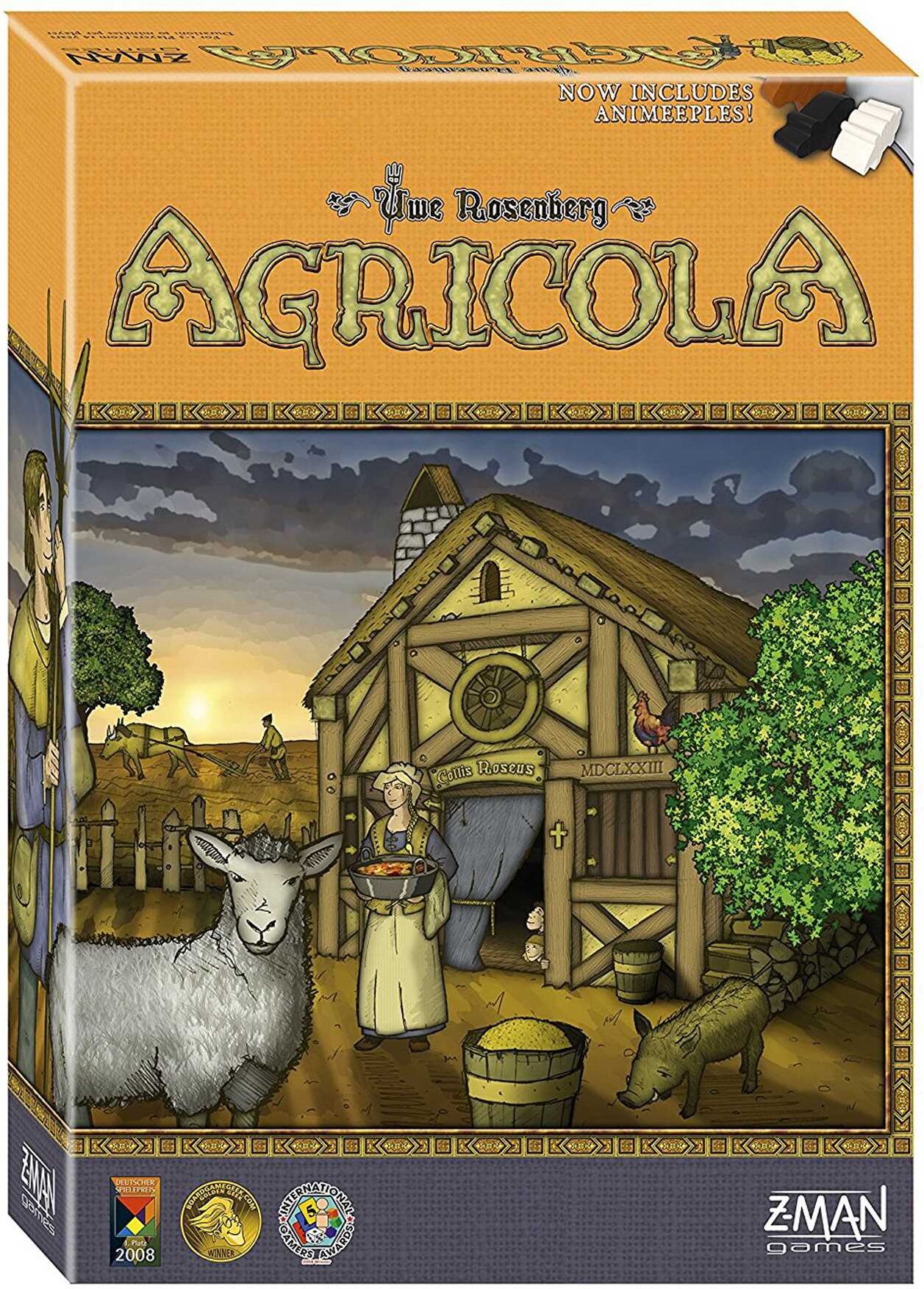 Agricola Board Game by Lookout Spiele - Build and Manage a Thriving Farm with Family and Livestock Management