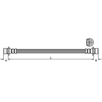 METZGER AUTOTEILE Bremsschlauch 4115162 für HONDA