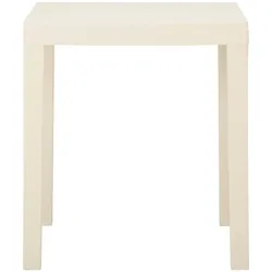 vidaXL Gartentisch Weiß 79x65x72 cm Kunststoff