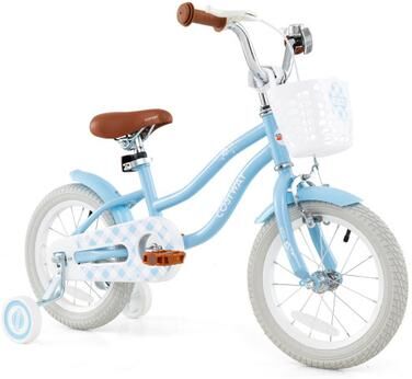 Costway 16 Inch Kids Bike with Adjustable Handlebar and Seat for 4-7 Year Old