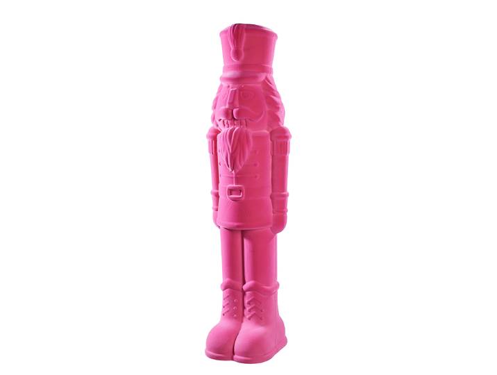 Nussknacker beflockt 23 x 107 x 27cm Pink/Pink