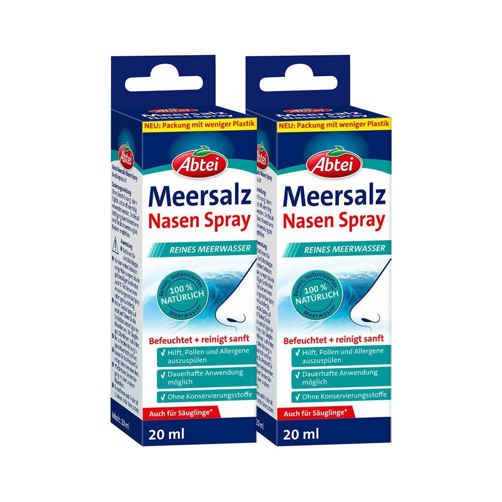 Abtei Meersalz Nasenspray NF Doppelpack 2x20 ml