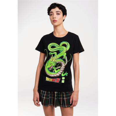 T-Shirt LOGOSHIRT "Dragonball Z - Shenlong", Damen, Gr. XS, schwarz, 100% Baumwolle, bedruckt, normal, Rundhals, Shirts T-Shirt, mit lizenziertem Print