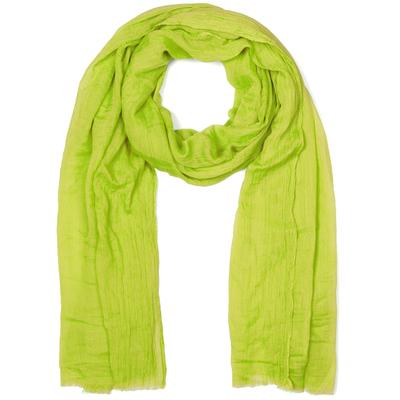 Schal STYLEBREAKER "Leichter Schal Einfarbig", Damen, grün (apfelgrün), Obermaterial: 50% Viskose CV. 50% Baumwolle CO., Modisch, Modetücher Schal