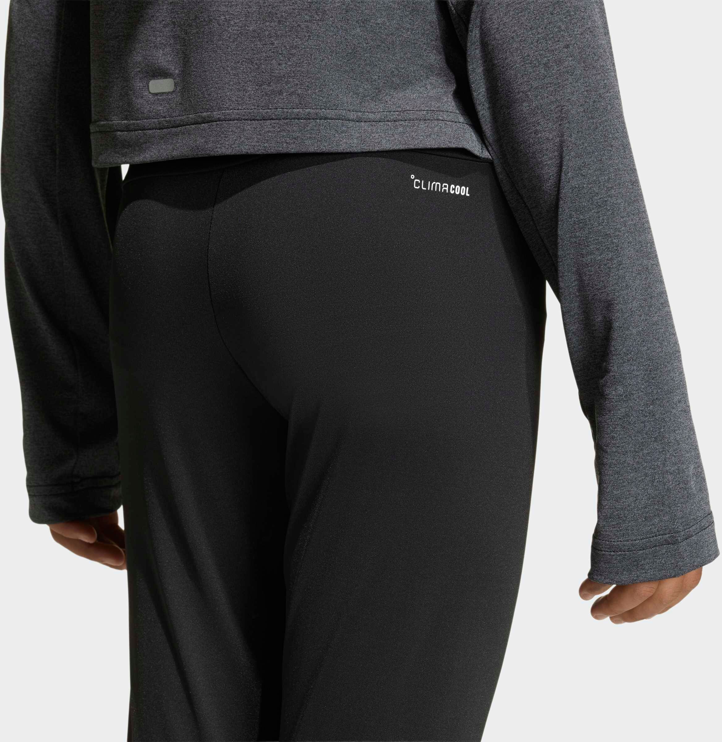 Trainingstights ADIDAS SPORTSWEAR "TRAIN ESSENTIALS 3-STREIFEN LEGGINGS", Mädchen, Gr. 170, N-Gr, schwarz (schwarz, weiß,), Obermaterial: 80% Polyester, 20% Elasthan, Hosen Trainingstights, für Kinder, mit climacool Technologie, aus Polyester und Elasthan
