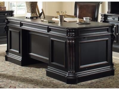 Telluride 76'' Executive Desk w/Wood Panels