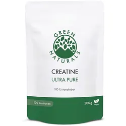 GREEN NATURALS Creatine Ultra Pure 100% Monohydrat 500 g