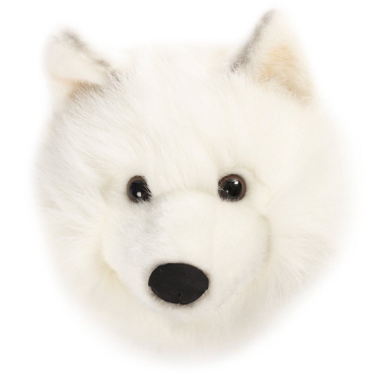 Wild and Soft Dierenkop Witte Wolf Wanddecoratie voor Kinderen