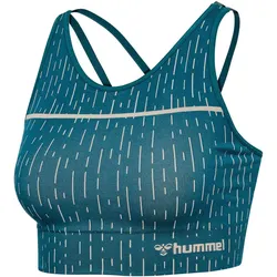hummel hmlMT DROPS Seamless Sport-BH Damen 7332 - stargazer/silver lining XS