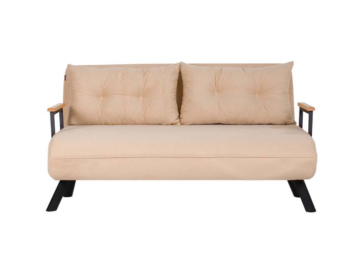 Bettsofa Foldbar Cream Polyester B 133 T 50 cm - Bettsofa