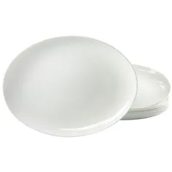 CreaTable Italien Party Weiss Barbecueteller 6-tlg Glas