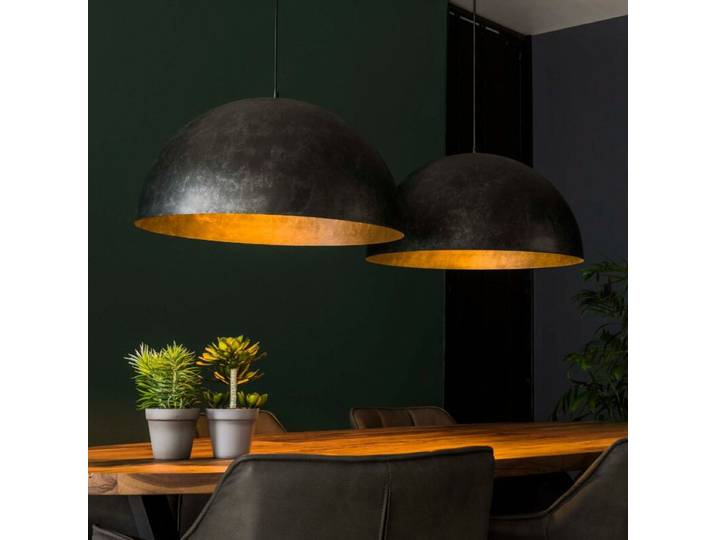 Liadomo Pendelleuchte Royale, Industrial-Flair, zwei XXL-Schirme