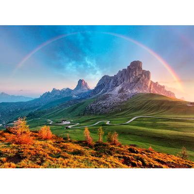 Fototapete PAPERMOON "Mountain Rainbow", bunt, B:4m L:2,6m, Vlies, Tapeten