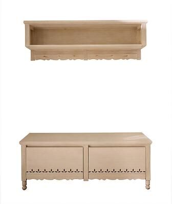 Ari Entry Bench & Storage Shelf - Ballard Designs