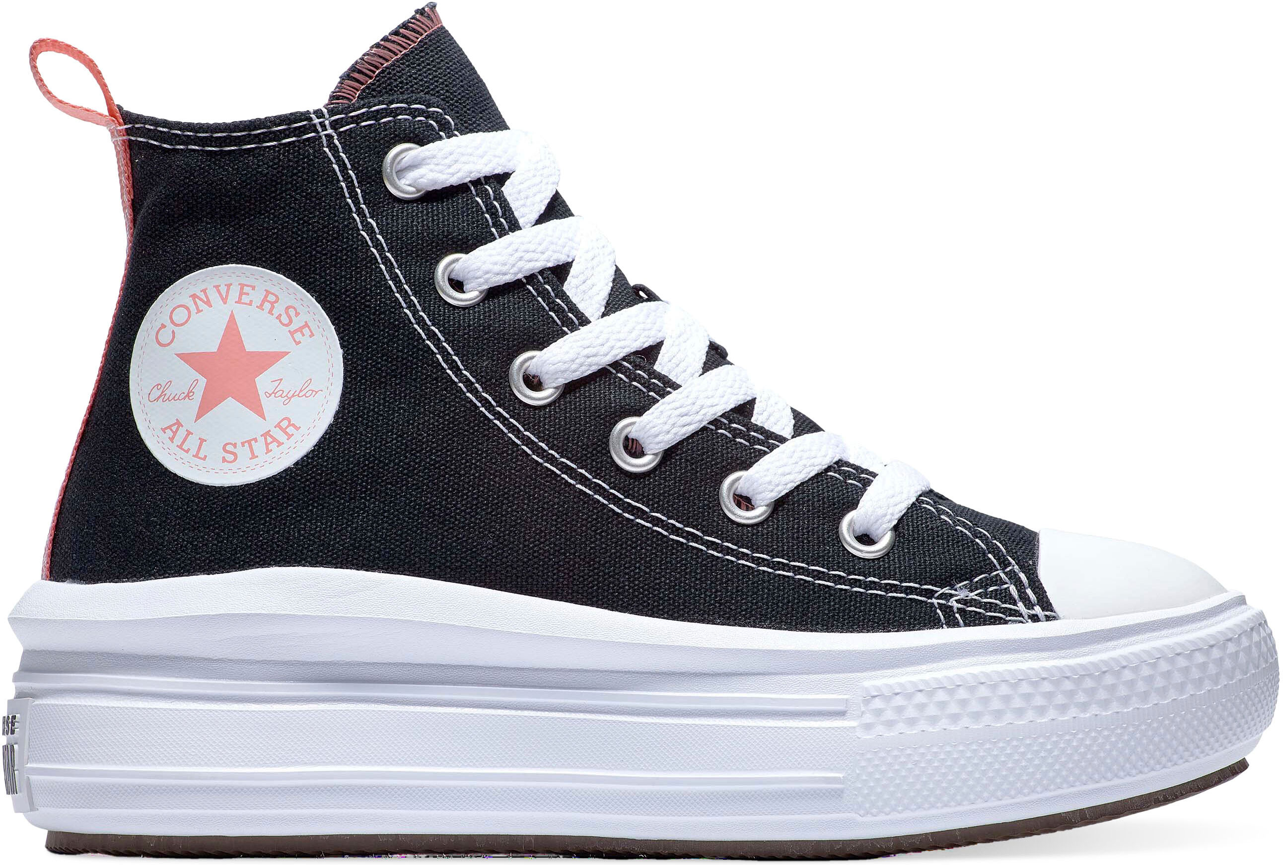 Sneaker CONVERSE "CHUCK TAYLOR ALL STAR MOVE PLATFORM", Jungen, Gr. 32, schwarz, Textil, Schuhe Sneaker