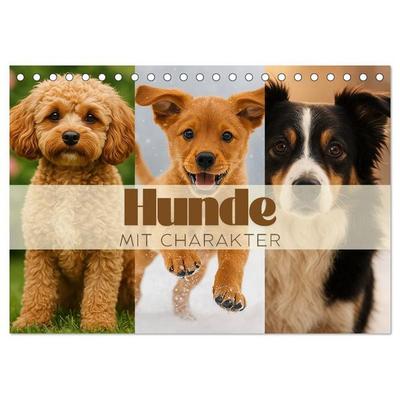 Hunde mit Charakter (Tischkalender 2027 DIN A5 quer), CALVENDO Monatskalender