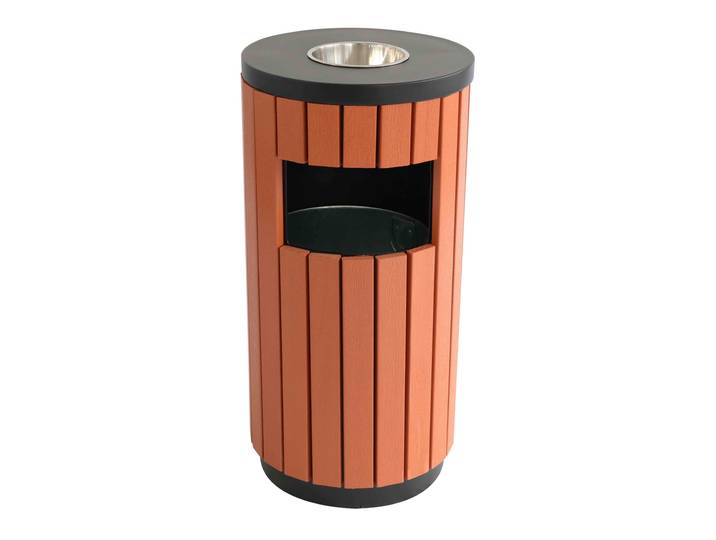 Outdoor-Mülleimer mit Aschenbecher – 29 L