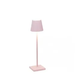 Zafferano Poldina Pro Micro Pink LED-Tischleuchte, wiederaufladbar und dimmbar mit einer Akkulaufzeit von bis zu 12 Stunden