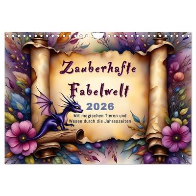 Zauberhafte Fabelwelt (Wandkalender 2026 DIN A4 quer), CALVENDO Monatskalender