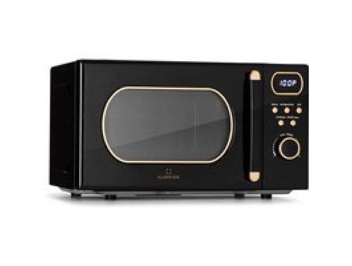 Klarstein Four à micro-ondes Grill Julieta 800W Acier Inoxydable 20L Design Vintage