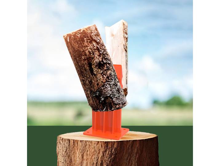 Séparateur de bûches manuel, outil de séparation du bois Portable, support de séparation du bois en acier au carbone pour cheminée, Camping en plein air