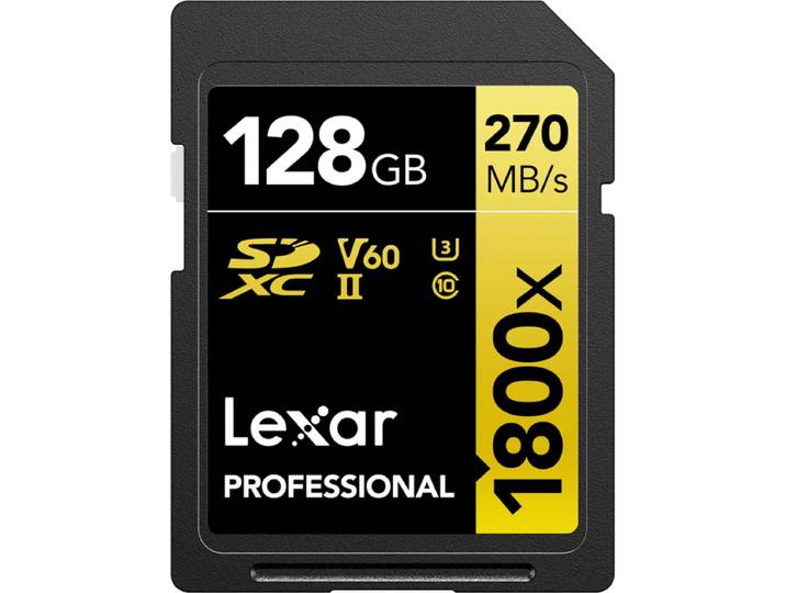 Lexar Professional SDXC 1800x GOLD 128GB 180MB/s