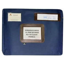 ALBA Banktasche 'POCSOU B' mit Dehnfalte, aus Nylon, blau