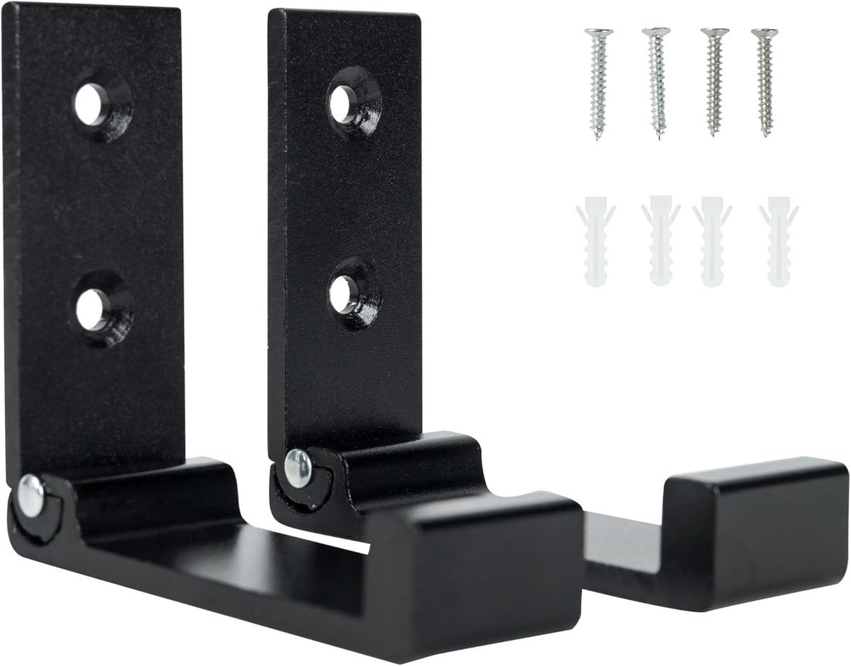 Set van 2 opvouwbare wandhaken voor zware jassen en kleding