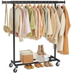Songmics, Garderobe + Kleiderstange, Kleiderständer