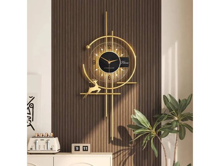 Horloge murale de salle à manger populaire, minimaliste, décor de luxe, horloge à Quartz silencieuse, cuisine créative, salon, décoration artistique pour la maison