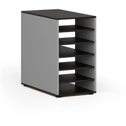 PRIMO GRAY Regalschrank für Werkbank, rechts, grau/Wenge
