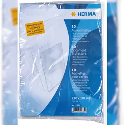 HERMA Ausweishüllen 220x310mm für Dokumente A4 VE=10 Stück
