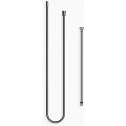 Dornbracht Metall-Brauseschlauch, 2-teilig, 28323970-99, Farbe: Dark Platinum matt