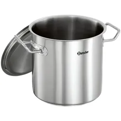 Bartscher Kochtopf Edelstahl 6,1 Liter mit Deckel silber, 29.5x24x22 cm