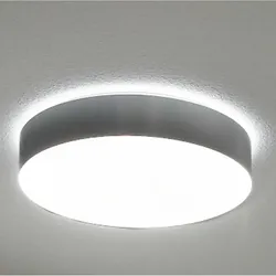 Frisch-Licht Dekorring für LED Wand-/Deckenleuchte, zylindrisch, Serie 7530, direkt/indirekt, Ø 46.2cm, edelstahloptik FL-DRZNED7530