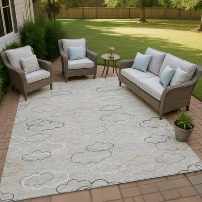 Addison Rugs Machine Washable Indoor/ Outdoor Modern Clouds Chantille Rug