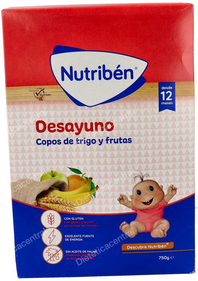 Nutriben nutriben desayuno copos trigo frutas 750gr.+12m