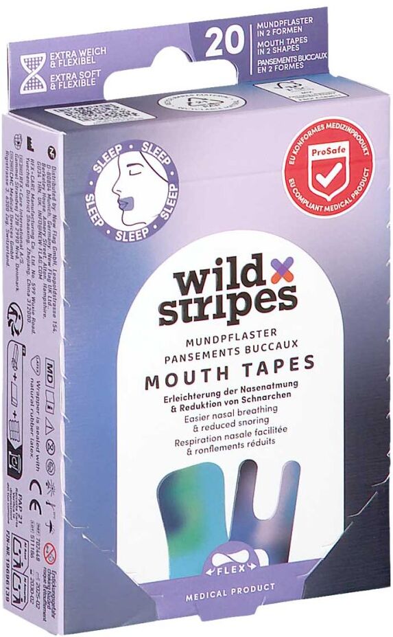 Wild Stripes Mouth Tapes Sunset Pflaster 20stk
