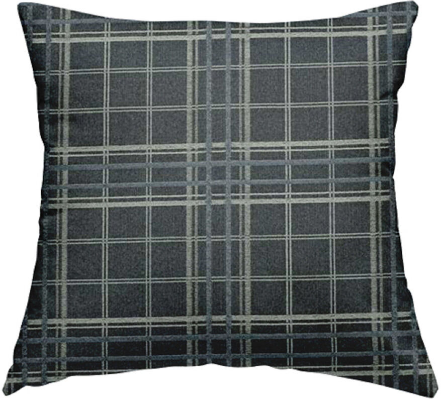 Union Rustic Kirkbride Plaid Square Cushion Blue 43cm H x 43cm W x 5cm D