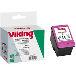 Viking 302XL Kompatibel HP Tintenpatrone F6U67AE Cyan, Magenta, Gelb