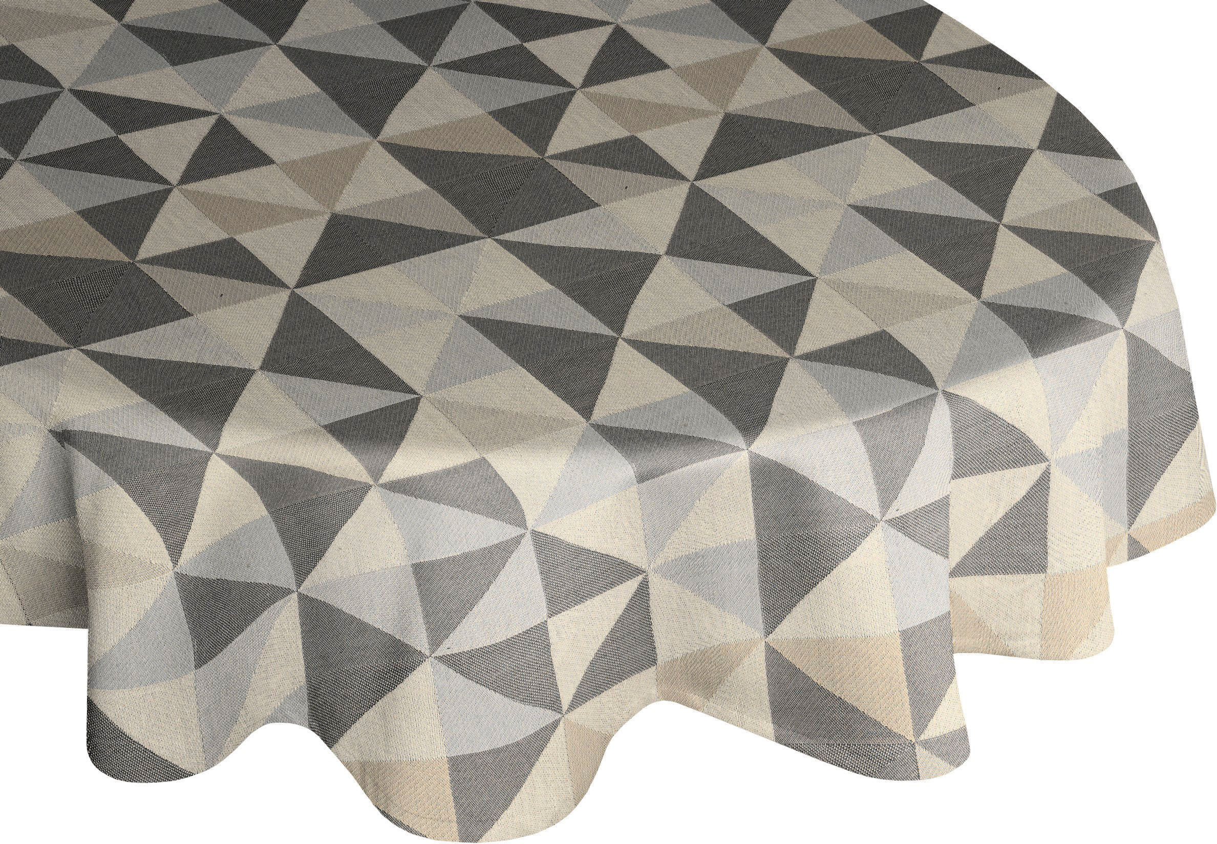 Tischdecke ADAM "Bio Bel" Gr. 1, schwarz, Ø:145cm, Bio-Baumwolle, Tischdecken, Tischdecke, aus 100% Bio-Baumwolle