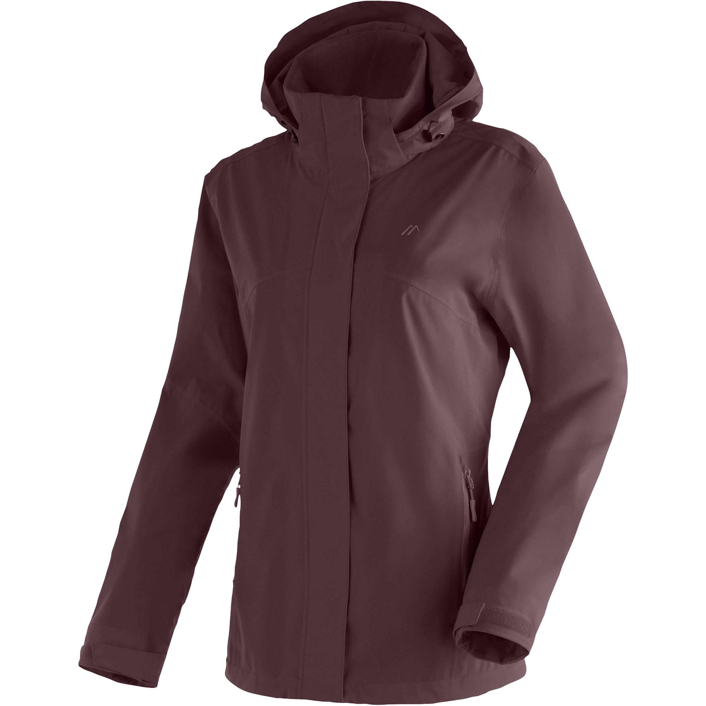 Maier Sports Metor Sustain Damen Regenjacke braun Größe 4XL Camping Geruchsneutralisierend Wasserabweisend