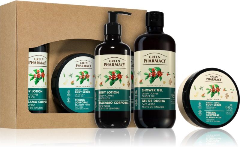 Green Pharmacy Green coffee & Ginger Oil SET coffret cadeau