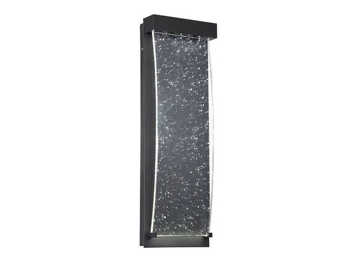 Elstead Lighting Aussenwandleuchte, Schwarz, Metall, Glas, G, 17.3x50.9 cm, Lampen & Leuchten, Aussenbeleuchtung, Aussenleuchten