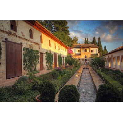 Fototapete PAPERMOON "ARCHITEKTUR-ALHAMBRA PALAST GRANADA", bunt, B:2,5m L:1,86m, Vlies, Tapeten